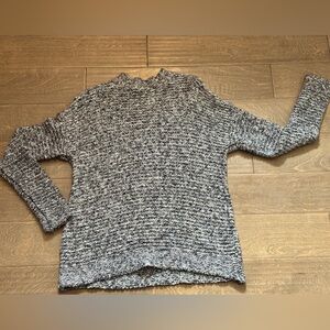 St. John's Bay Cowl Neck Sweater black and white with flecks of more color